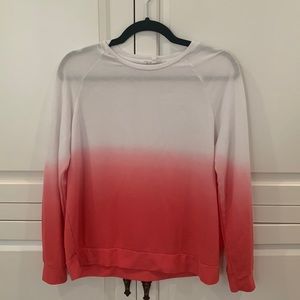 Womens Ombré Crewneck Sweater